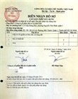 Biên nhận hồ sơ cấp GPXD